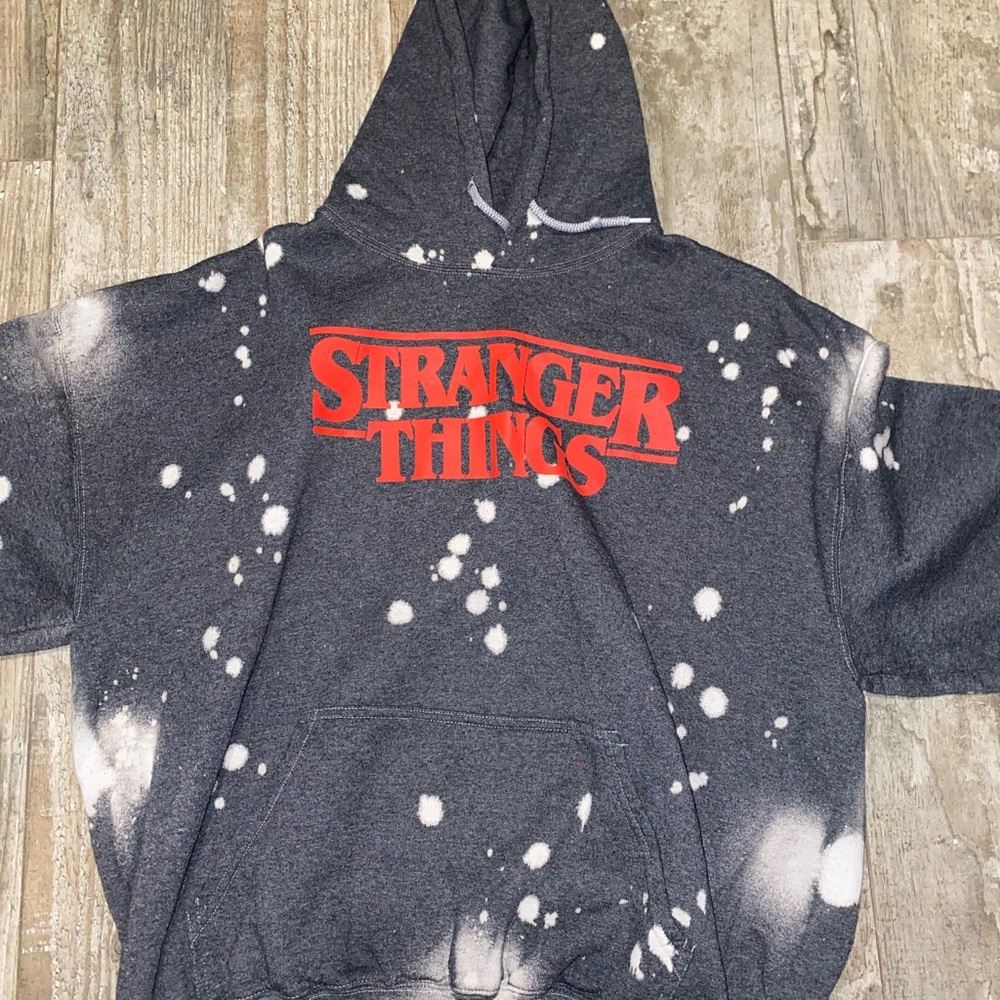 Netflix Stranger Things Bleached Spotted Hoodie